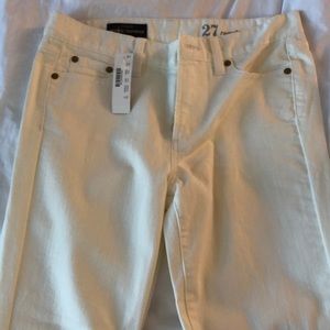Jcrew off white jeans. NEVER WORN
